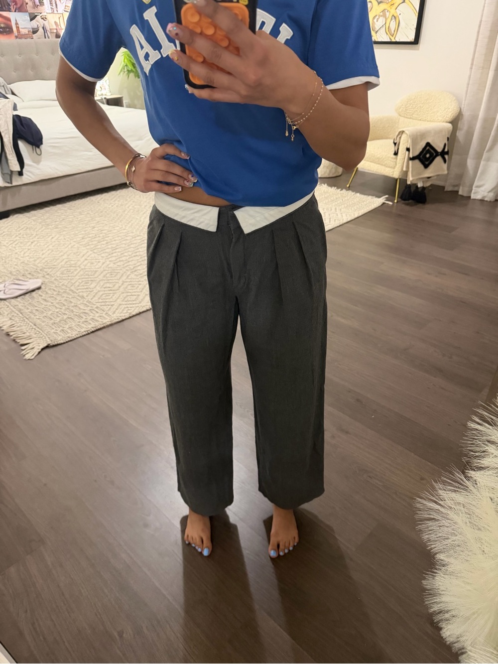 Babaton Foldover Dress Pants